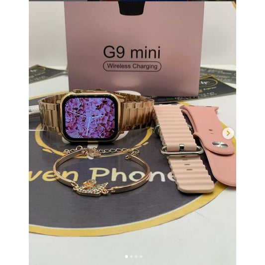 Haino teko G9 Mini Rose Gold Edition - Smart Watch Bluetooth 5.1 pour Femmes